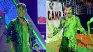 Justin Bieber & Taylor Lautner Get Slimed Kids' Choice Awards 2012 Show Highlights