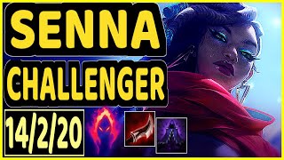 NUCLEAR (SENNA) - 14/2/20 KDA BOTTOM ADC CHALLENGER GAMEPLAY - KR