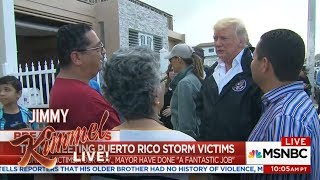 Donald Trump Throws Paper Towels in Puerto Rico