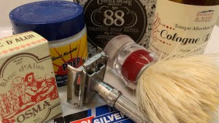 Czech and Speake No. 88 shave with a Gillette slim adjustable safety razor