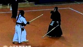 15WKC女子団体決勝 副将 佐久間選手の突き