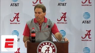 Nick Saban responds to LeBron James' copyright infringement concerns | ESPN