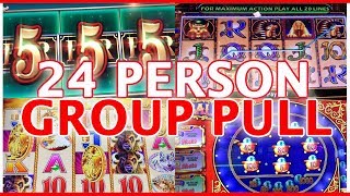 ?? 24 Person GROUP SLOT PULL?? ✦ Cosmo Las Vegas ✦ Slot Machine Pokies w Brian Christopher