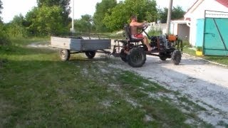 Автомобильный прицеп для самодельного минитрактора
