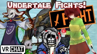 Undertale Fights at Kamis! Chara, Asriel, Sans | Vrchat!