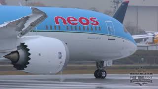 Boeing 787 Dreamliner for Neos Taxi Tests at Paine Field 4K