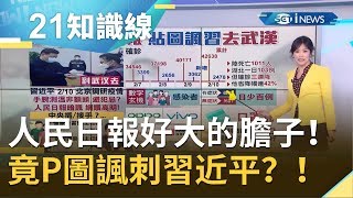 好大的膽子！人民日報竟P圖要習近平去"武漢"...疫情"確診人數"遭疑有玄機？！｜主播 苑曉琬｜【知識小學堂】20200211｜三立iNEWS
