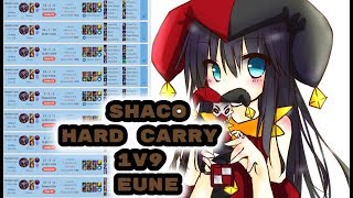 Shaco in EUNE 1v9 carry [League of Legends] Full Gameplay - Infernal Shaco