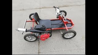 transformation bicycle to bike go kart