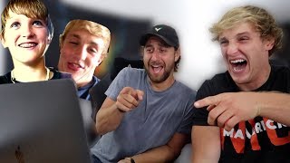 REACTING TO JAKE AND I's OLD YOUTUBE VIDEOS! **cringe**