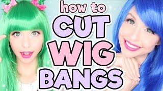 HOW TO CUT WIG BANGS / TRIM WIG FRINGE | Alexa's Wig Series #9
