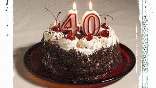 С Юбилеем! Красивое поздравление с 40 летием!