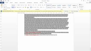 Hướng dẫn cách làm mất màu nền văn bản copy từ Internet trong Word