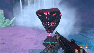 ARK Ragnarok Iceworm Queen solo cave run+Artifact Of The Pack
