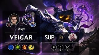 Veigar Support vs Rakan - EUW Grandmaster Patch 9.12