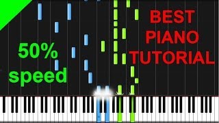 Panic! At The Disco - This Is Gospel 50% speed piano tutorial