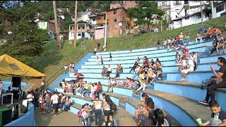 Comunidad de Manrique recuperó parque abandonado [Noticias] - Telemedellín
