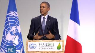 Barack Obama's full speech at Paris climate summit