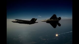 Бой между Т-50, су-35 против F-22 raptor, f-35 (часть-2)
