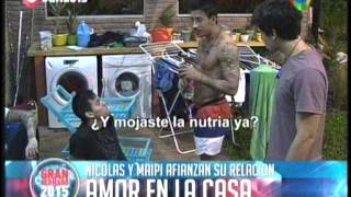 Maria Paz Y Nicolas primer amor en la casa GH 2015