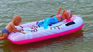 Куклs Беби Бон на море учит плавать кукол - Play dolls