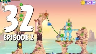 Angry Birds Stella Level 32 Episode 2 Beach Day Walkthrough