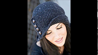 ❄❄❄Зимняя вязаная шапка спицами Робин Гуд❄❄❄Knittted hats Robin Hood.Женская шапка.