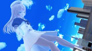 [MMD giantess 巨大娘] 襲い掛かる巨大娘/giantess attack