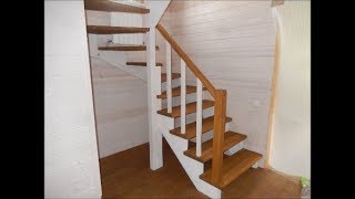 Изготовление лестницы на европейский манер /ступенька48