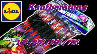 Lidl Feuerwerk kauf Empfehlung 2019/20 10€/25€/50€/75€