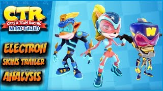 Electron Skins and Animations Analysis - CTR Crash Team Racing Nitro Fueled