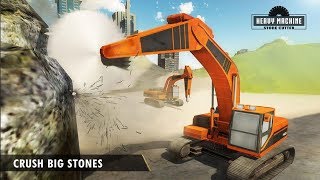 Heavy Excavator Stone Cutting Android Gameplay