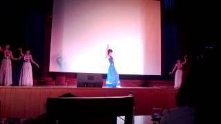Múa dân gian: Nắng xuân, thi "Nữ sinh thanh lịch haui 2014"