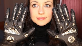 [ASMR] Latex Gloves ~ Leather Jacket ~ Oil Sounds ~ No Talking
