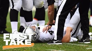 First Take reacts to Derek Carr's injury | First Take | ESPN