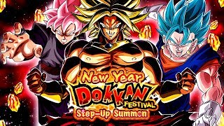 THE GLOBAL STEP UP BANNER IS BETTER THAN JP'S BANNER! NEW YEAR CELEBRATION! (DBZ: Dokkan Battle)