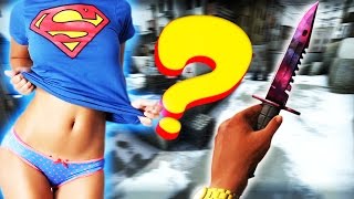 ПОКАЗАЛА СИСЬКИ ЗА СКИНЫ?!  / НОЖ ИЛИ ЖЕЛАНИЕ (Я ЧИТЕР ТРОЛЛИНГ) В CSGO
