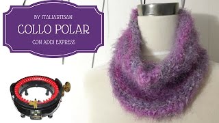 COLLO POLAR con Addi Express Kingsize, Eyelash neckwarmer, Addi project