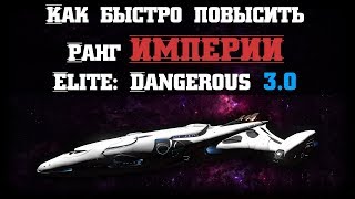 Как быстро повысить ранг Империи в Elite: Dangerous 3.1.3