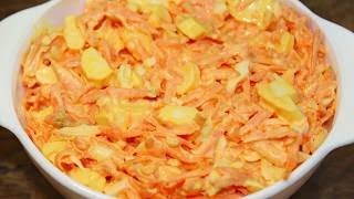 Всегда спешу к свекрови в гости, когда она готовит этот салат!Рецепт, который уже давно стал любимым