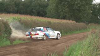 E30 M3 Rally big powerslide - slight off - Great sound! - Hans Weijs Jr. - Hellendoorn Rally 2011
