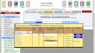 Web Form Builder - Create a new web form from scratch