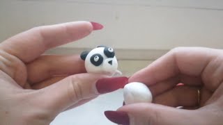 Лепим из легкого пластина фигурки  из пластилина животные пингвин и панда