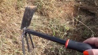 Обзор тяпка и грабли для прополки два в одном китайское изделие