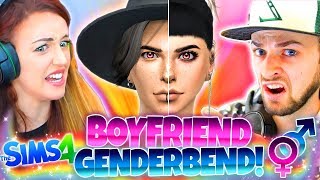 ??GENDERBEND WITH MY BOYFRIEND!?? - The Sims 4 CAS Challenge!