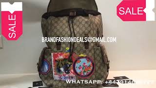 UNBOXING | SALE Gucci Courrier Soft GG Supreme Drawstring Backpack