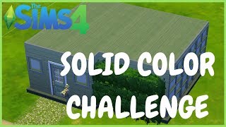 The Sims 4 Speed Build - SOLID COLOR CHALLENGE