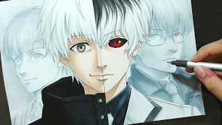 Speed Drawing - Kaneki | Haise (Tokyo Ghoul)