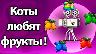Коты любят фрукты ! ( Battle Cats )