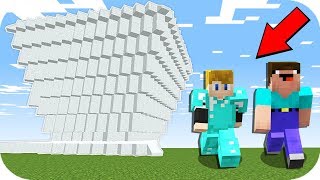 НУБ И ПРО ПРОТИВ ЦУНАМИ ИЗ СНЕГА В МАЙНКРАФТ КАК ВЫЖИТЬ НУБУ MINECRAFT ТРОЛЛИНГ ЛОВУШКА МУЛЬТИК